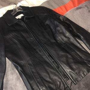 Liz Claiborne Womens Leather Jacket Large